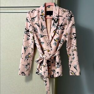 RACHEL Rachel Roy size 6 pink floral jacket.